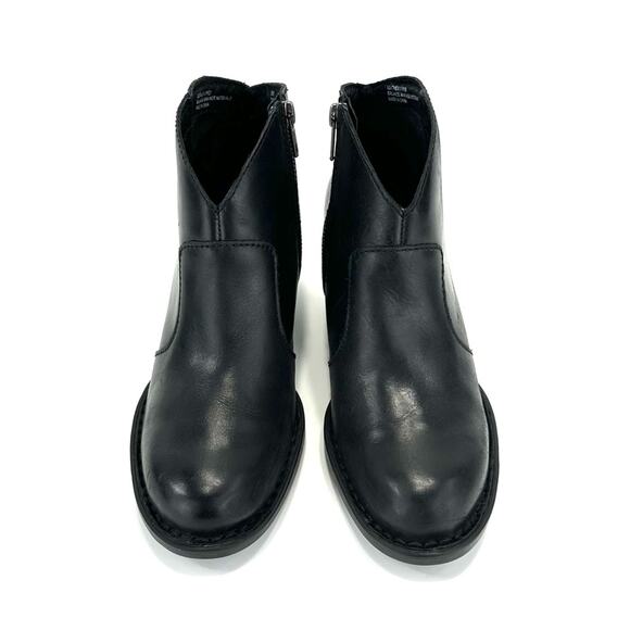 Born Women Black Western Ankle Boot Sz 8 Genuine Leather Cushioned Cowboy Bootie - Picture 9 of 15
